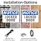 Signmission Locked Door, 14 in W x Rectangle, Plastic OS-2PACK-NS-P-1014-L-14031 - alternate 2